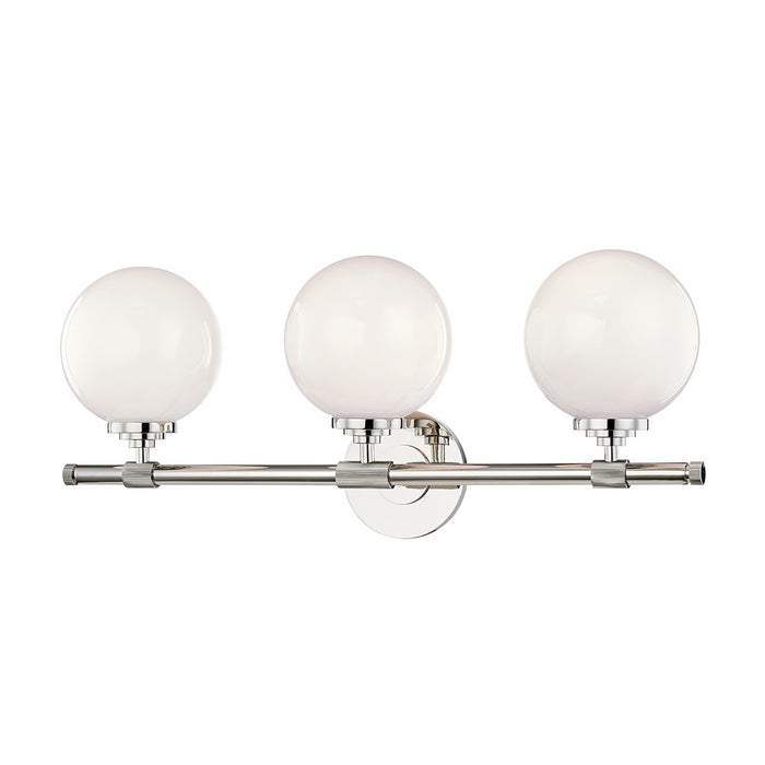 Hudson Valley 3703-PN Three Light Bath Bracket, Polished Nickel