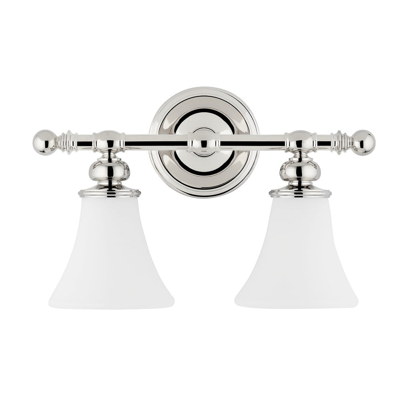 Hudson Valley 4502-PN Two Light Bath Bracket, Polished Nickel