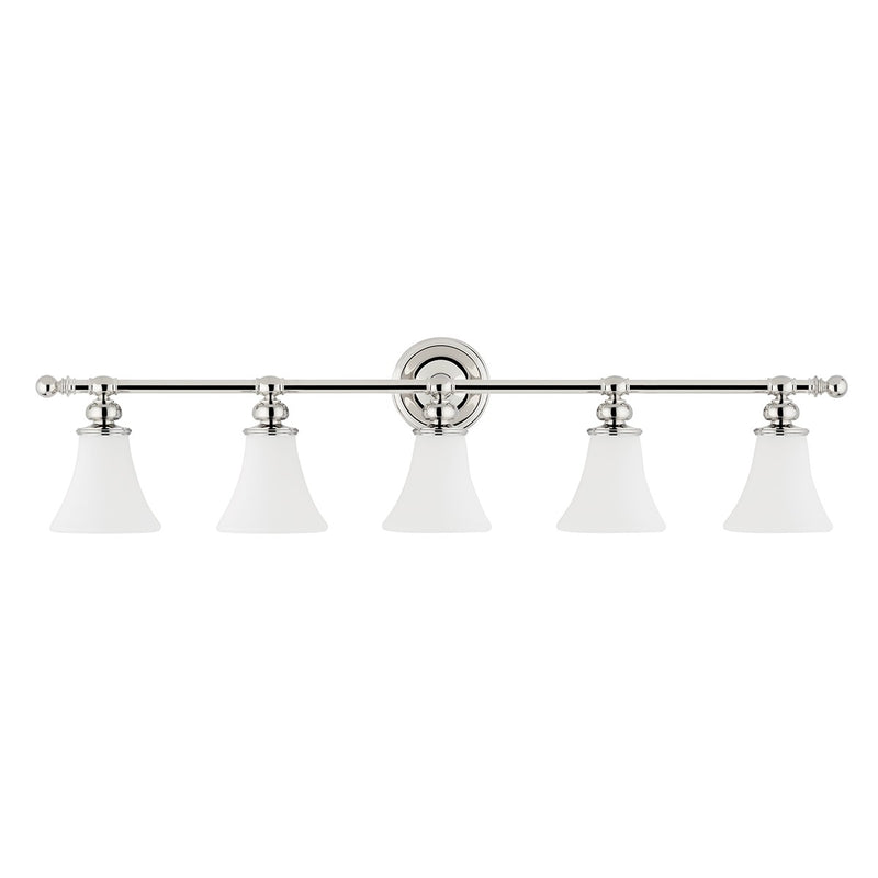 Hudson Valley 4505-PN Five Light Bath Bracket, Polished Nickel