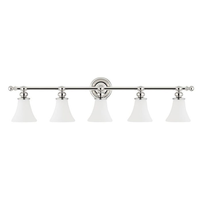 Hudson Valley 4505-PN Five Light Bath Bracket, Polished Nickel