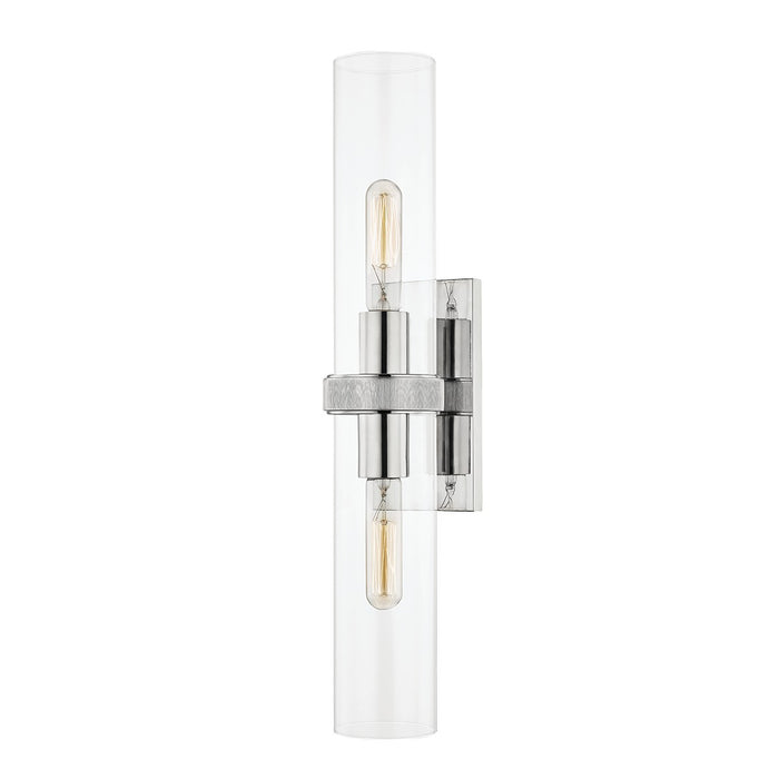Hudson Valley 5302-PN Two Light Wall Sconce, Polished Nickel