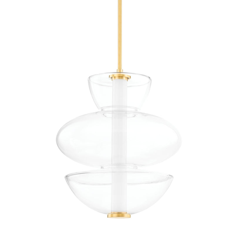 Hudson Valley 5319-AGB LED Pendant, Aged Brass