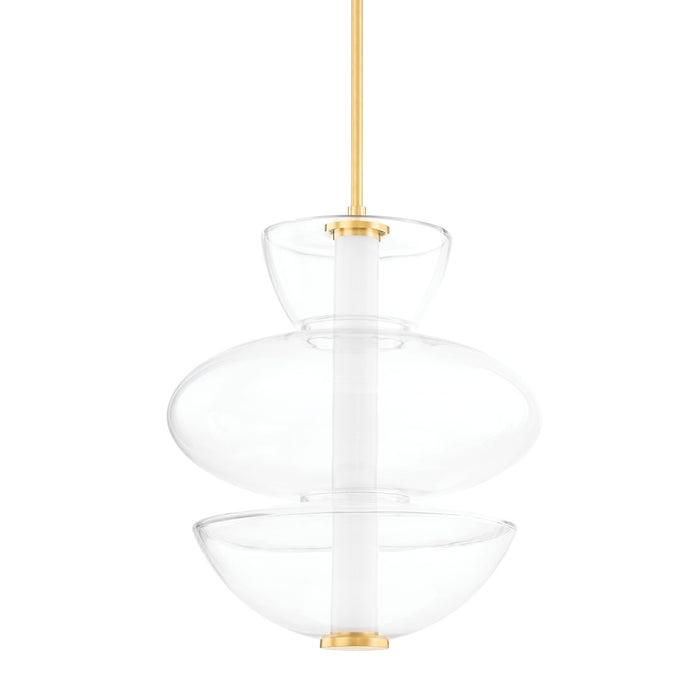 Hudson Valley 5319-AGB LED Pendant, Aged Brass