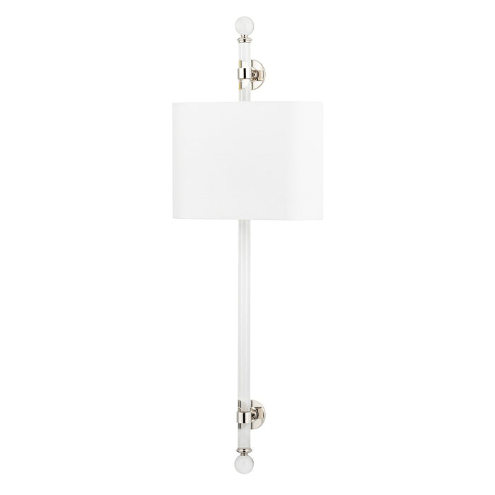 Hudson Valley 6122-PN Two Light Wall Sconce, Polished Nickel