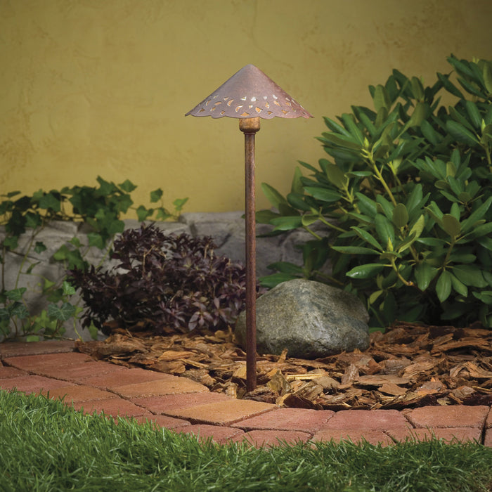 Kichler 15443TZT One Light Path & Spread, Textured Tannery Bronze