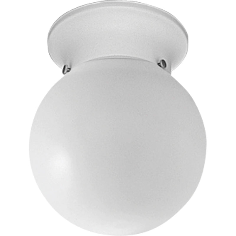 Progress Lighting P3605-30 One Light Flush Mount, White