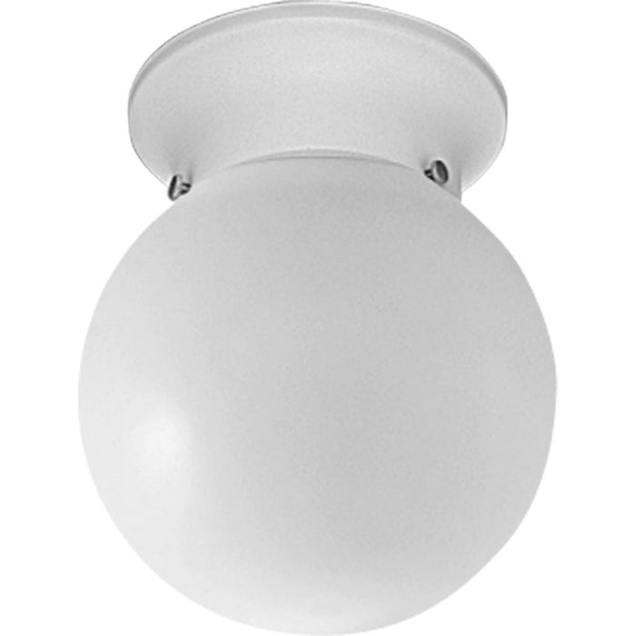 Progress Lighting P3605-30 One Light Flush Mount, White