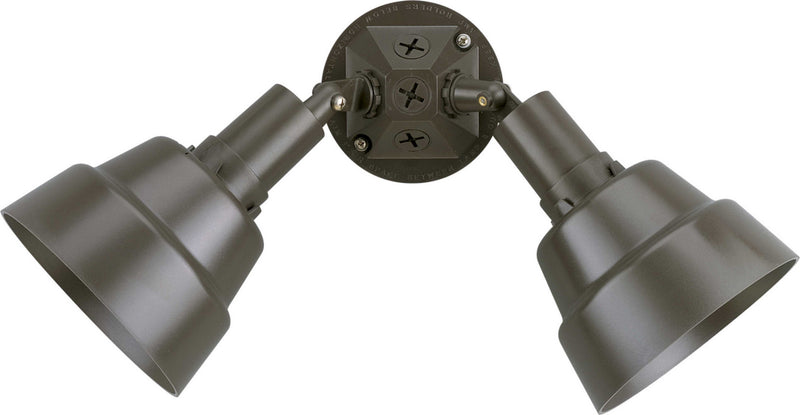 Progress Lighting P5212-20 Two Light Adjustable Swivel Flood Light, Antique Bronze