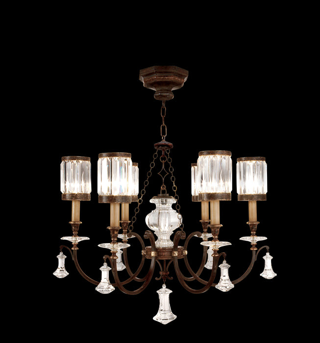 Fine Art 595440ST Six Light Chandelier, Bronze