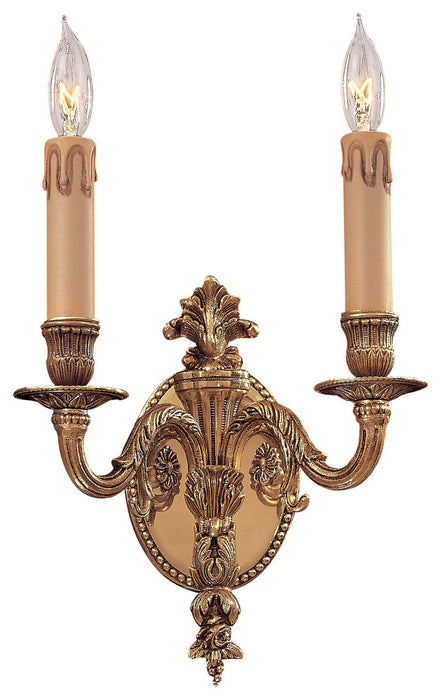 Metropolitan N9812 Two Light Wall Sconce, Renaissance Gold