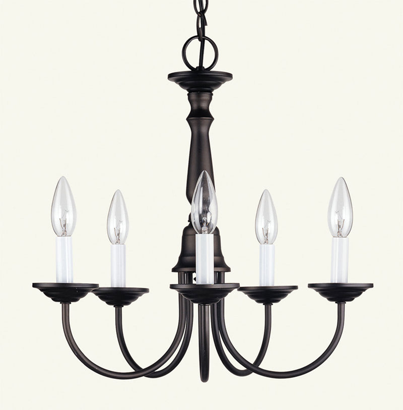 Livex Lighting 6030-07 Five Light Chandelier, Bronze