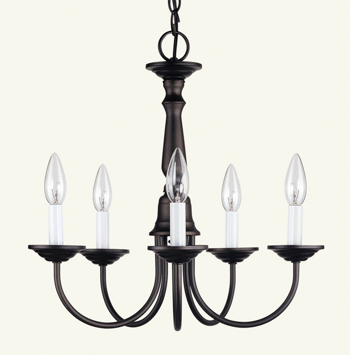 Livex Lighting 6030-07 Five Light Chandelier, Bronze