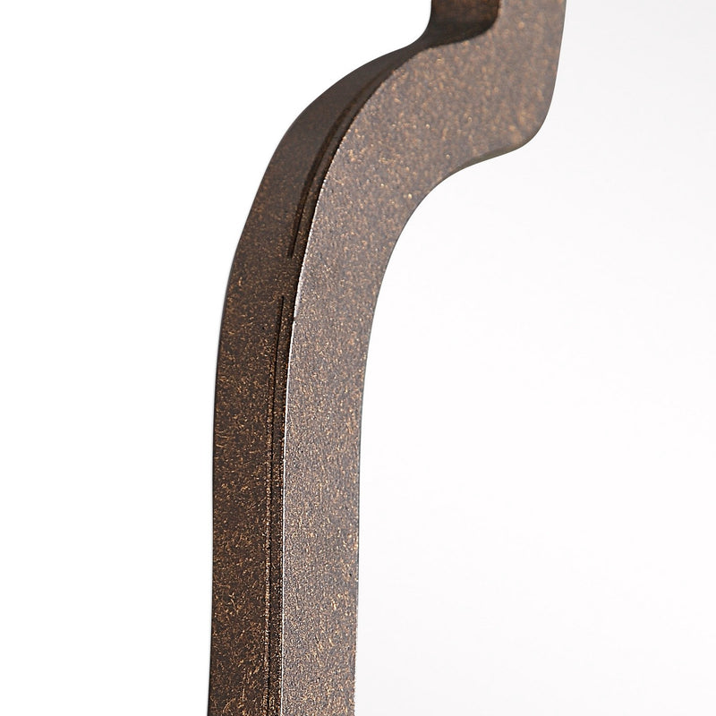 Uttermost 12668 P Mirror, Dark Brown w/Burnished Edges