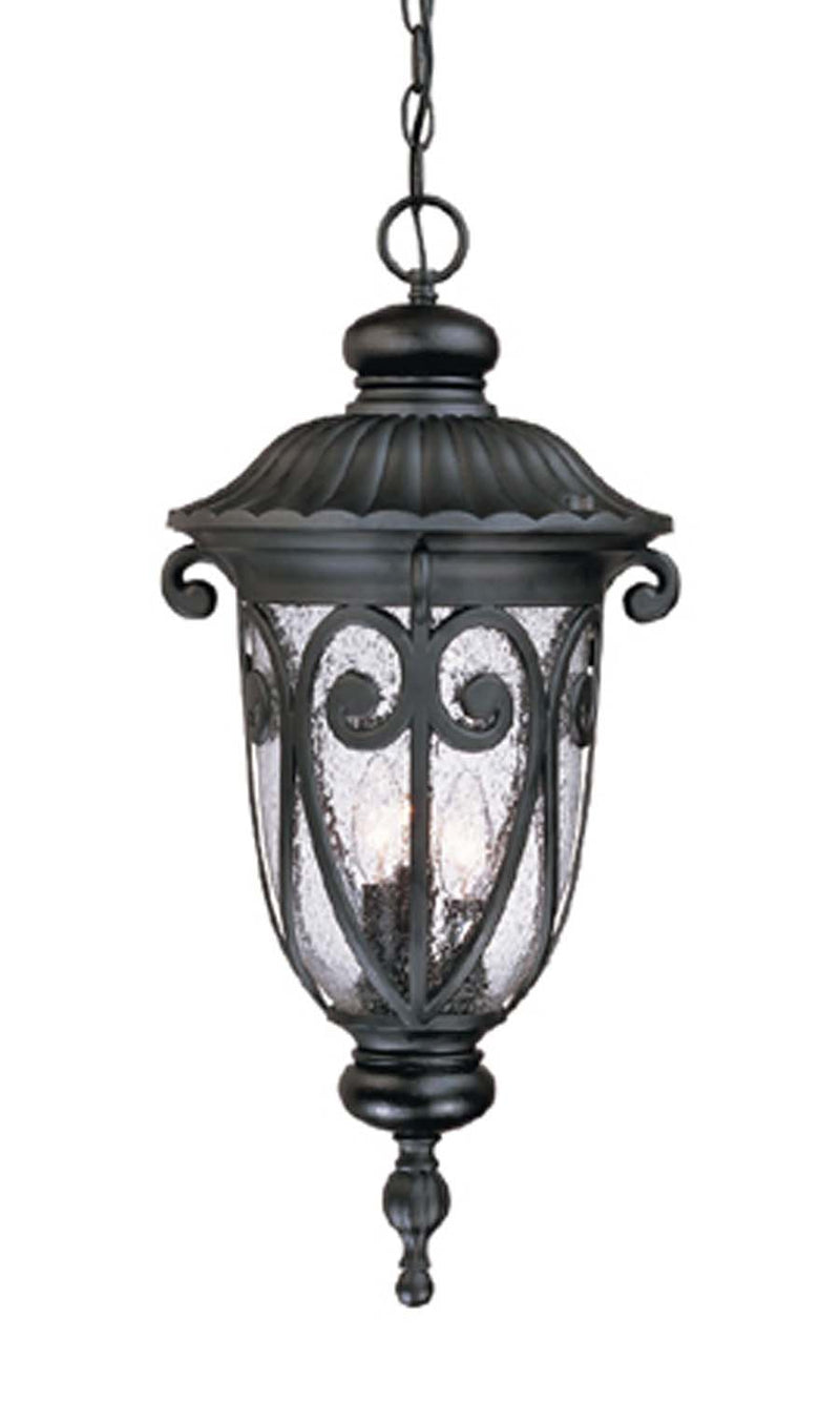 Acclaim Lighting 2126BK Three Light Hanging Lantern, Matte Black