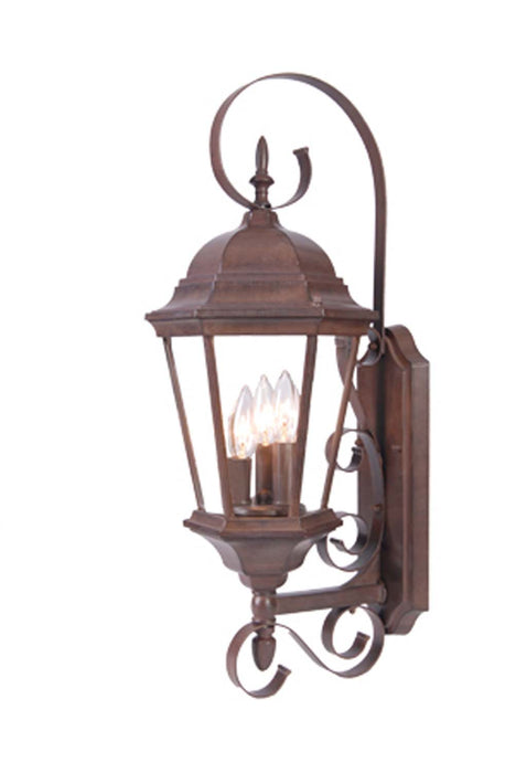 Acclaim Lighting 5413BW Three Light Wall Sconce, Burled Walnut