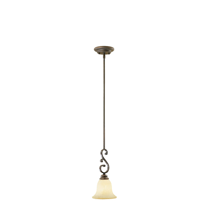 Millennium 1201-RBZ One Light Mini-Pendant, Rubbed Bronze