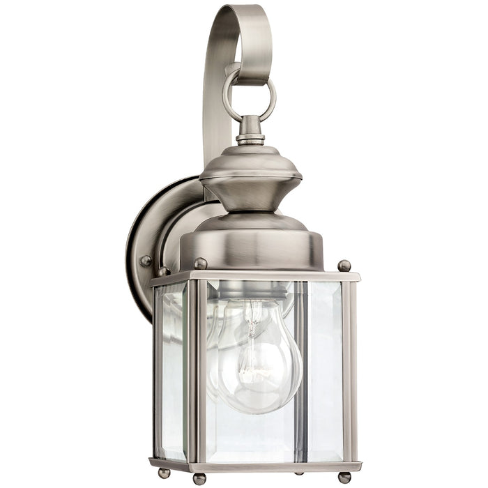 Generation Lighting 8456-965 One Light Outdoor Wall Lantern, Antique Brushed Nickel
