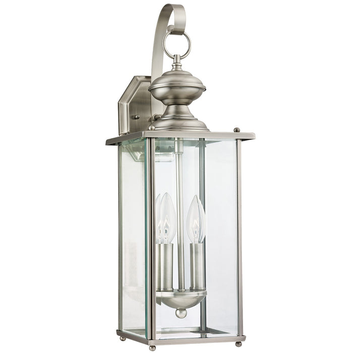 Generation Lighting 8468-965 Two Light Outdoor Wall Lantern, Antique Brushed Nickel
