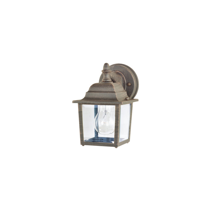 Maxim 1025RP One Light Outdoor Wall Lantern, Rust Patina
