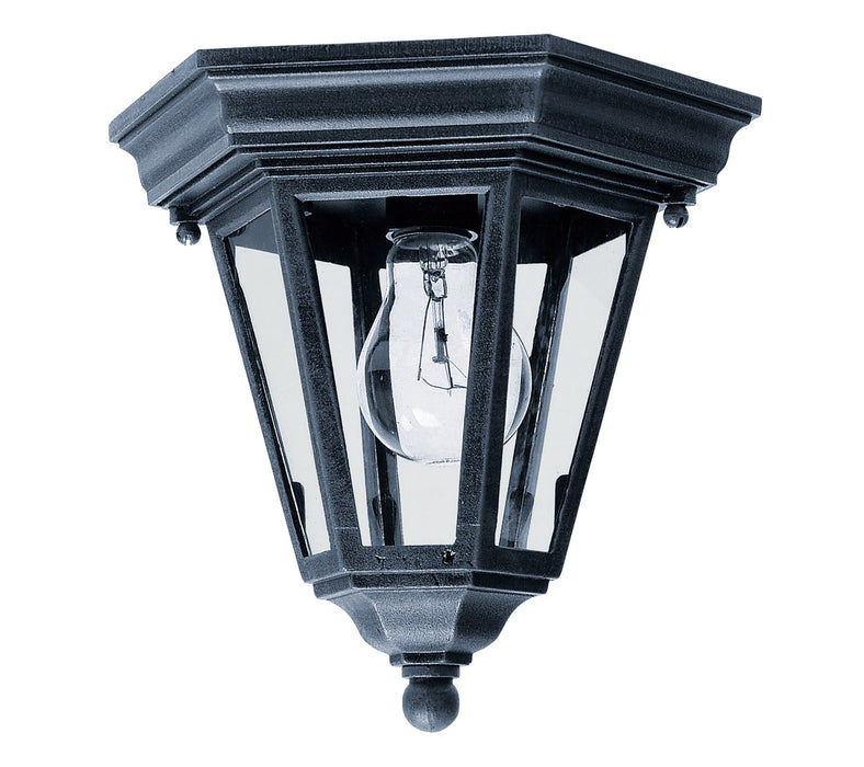 Maxim 1027BK One Light Outdoor Ceiling Mount, Black