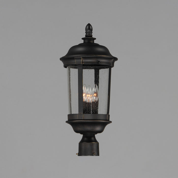 Maxim 3021CDBZ Three Light Outdoor Pole/Post Lantern, Bronze