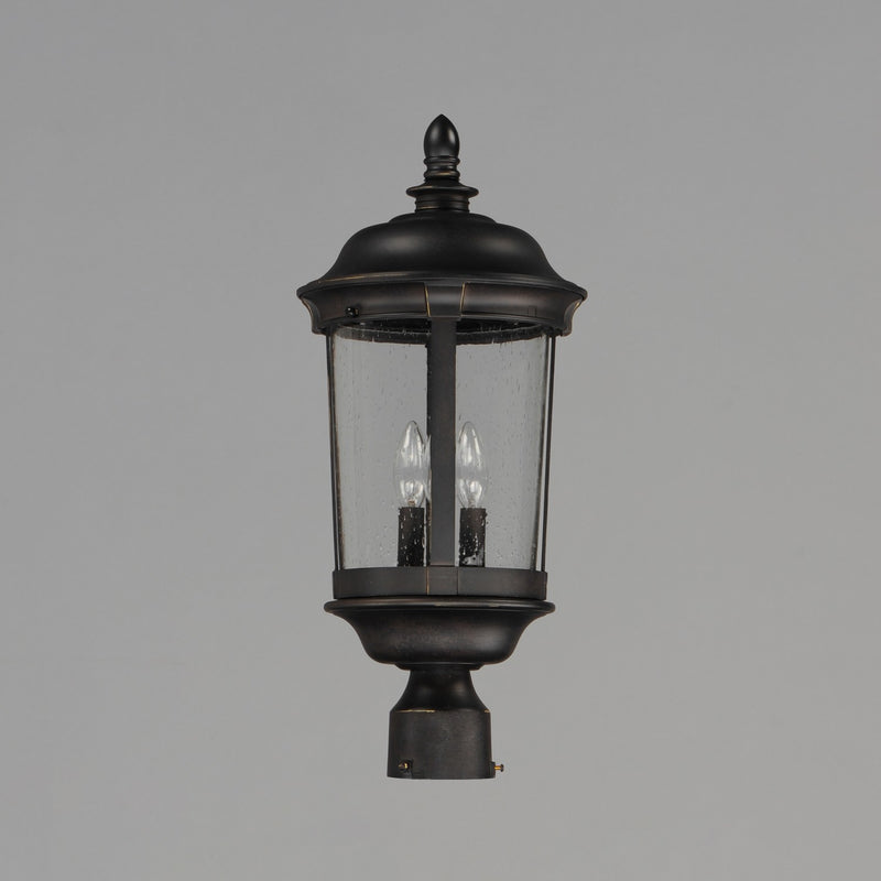 Maxim 3021CDBZ Three Light Outdoor Pole/Post Lantern, Bronze