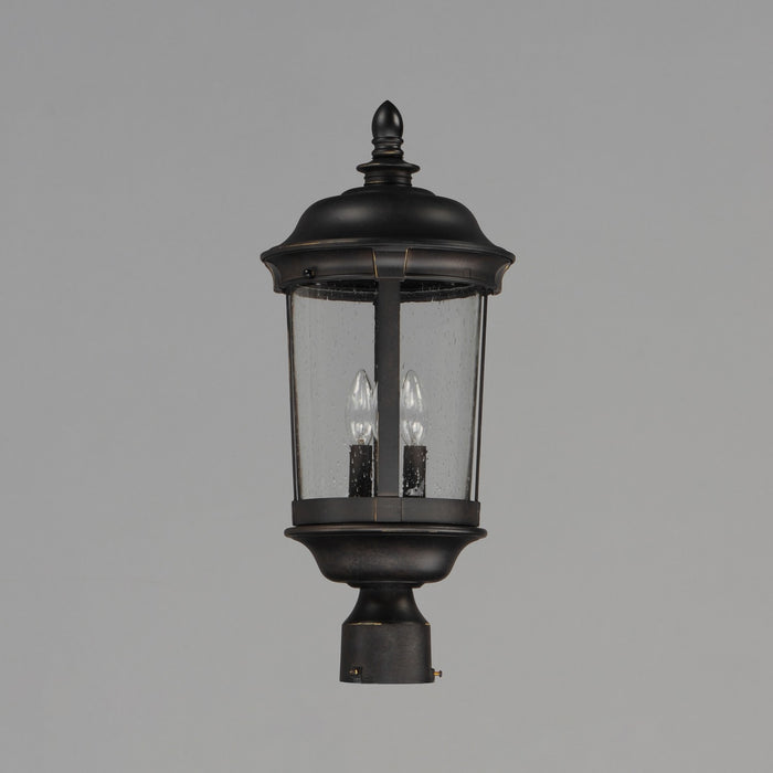 Maxim 3021CDBZ Three Light Outdoor Pole/Post Lantern, Bronze