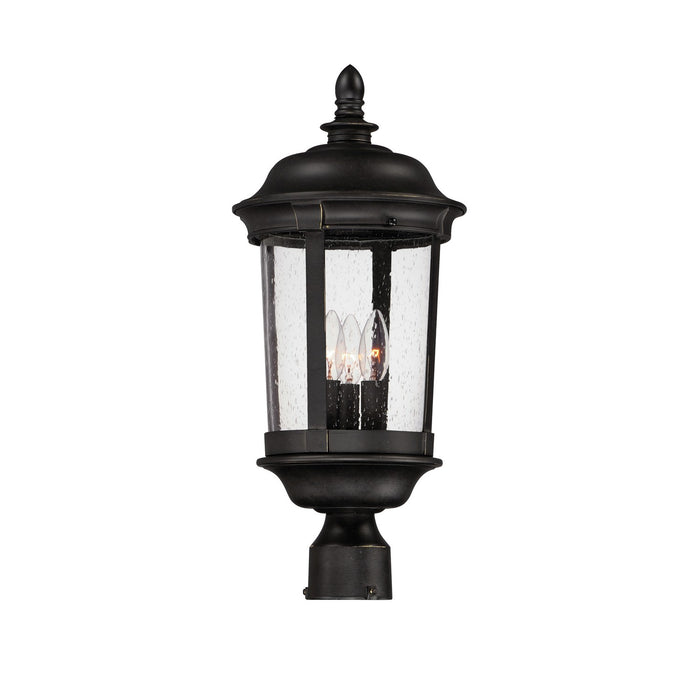 Maxim 3021CDBZ Three Light Outdoor Pole/Post Lantern, Bronze