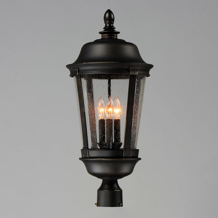 Maxim 3022CDBZ Three Light Outdoor Pole/Post Lantern, Bronze