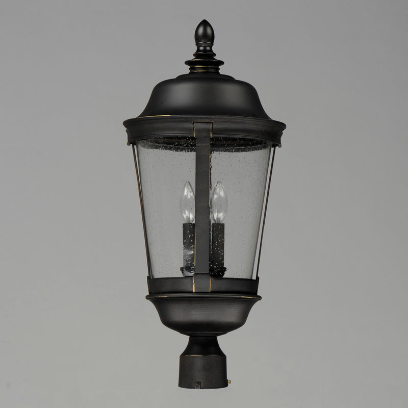 Maxim 3022CDBZ Three Light Outdoor Pole/Post Lantern, Bronze