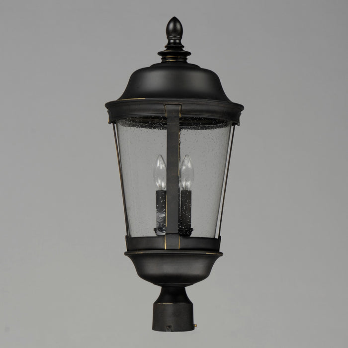 Maxim 3022CDBZ Three Light Outdoor Pole/Post Lantern, Bronze