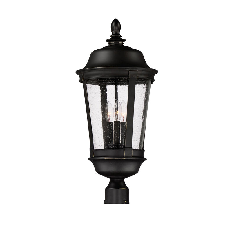 Maxim 3022CDBZ Three Light Outdoor Pole/Post Lantern, Bronze
