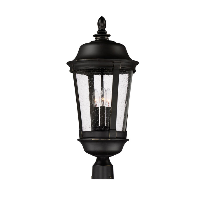 Maxim 3022CDBZ Three Light Outdoor Pole/Post Lantern, Bronze