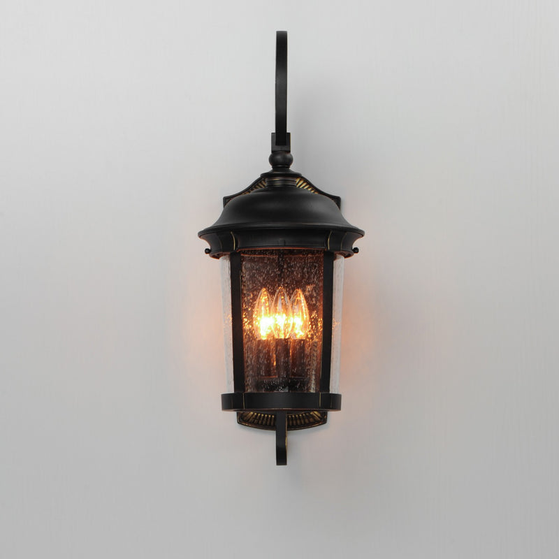 Maxim 3024CDBZ Three Light Outdoor Wall Lantern, Bronze