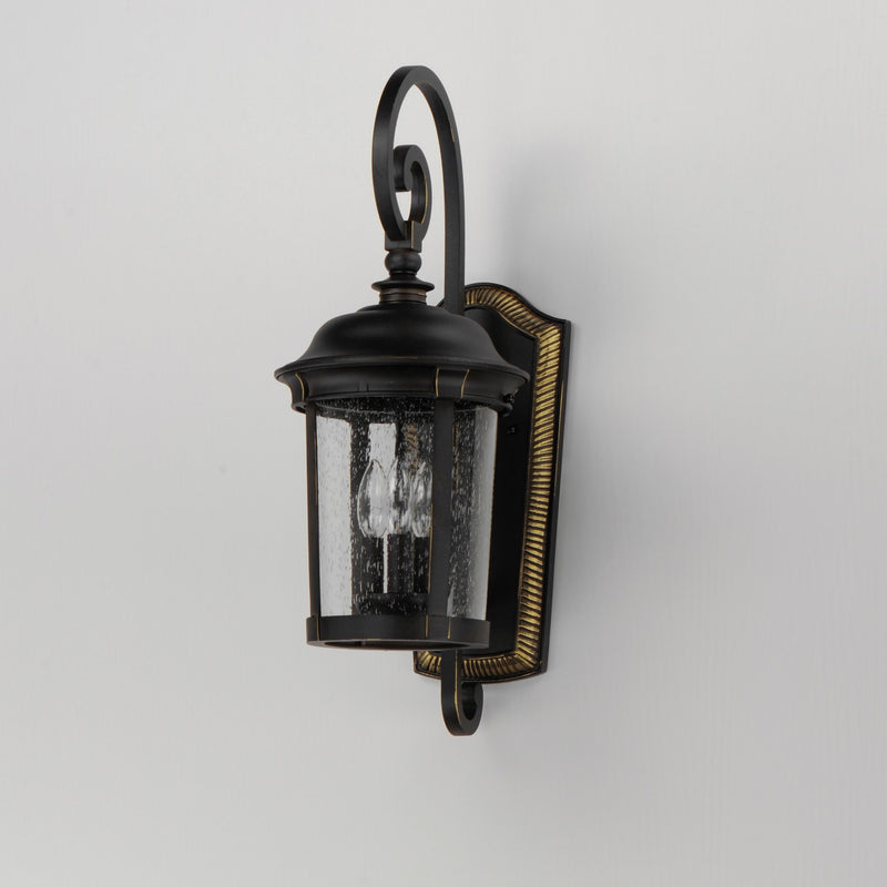 Maxim 3024CDBZ Three Light Outdoor Wall Lantern, Bronze