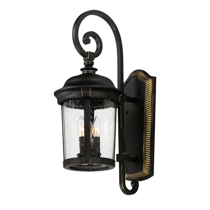 Maxim 3024CDBZ Three Light Outdoor Wall Lantern, Bronze