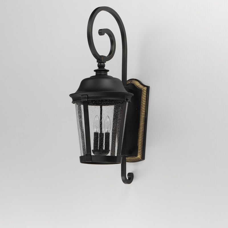 Maxim 3025CDBZ Three Light Outdoor Wall Lantern, Bronze