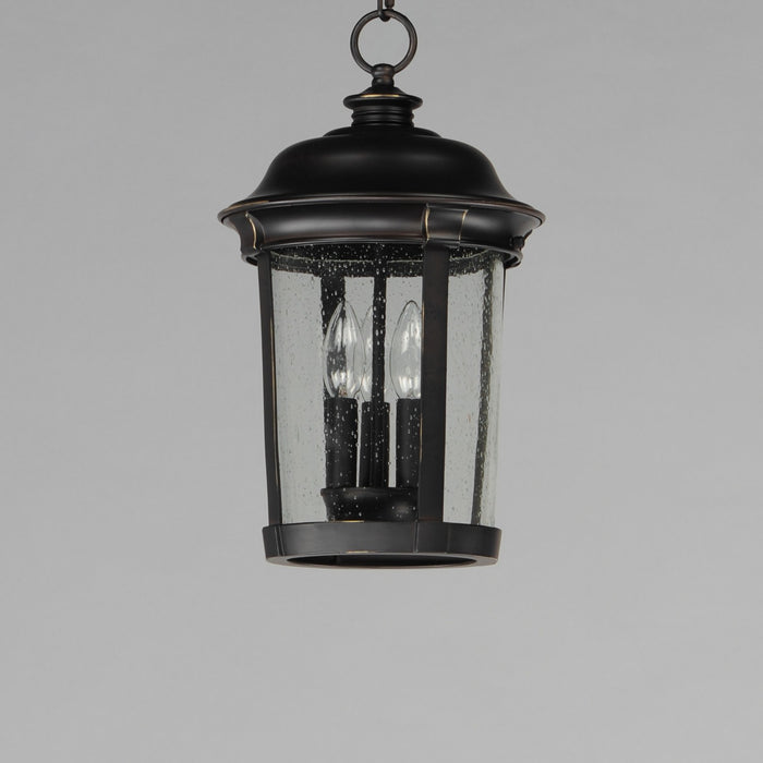 Maxim 3028CDBZ Three Light Outdoor Hanging Lantern, Bronze