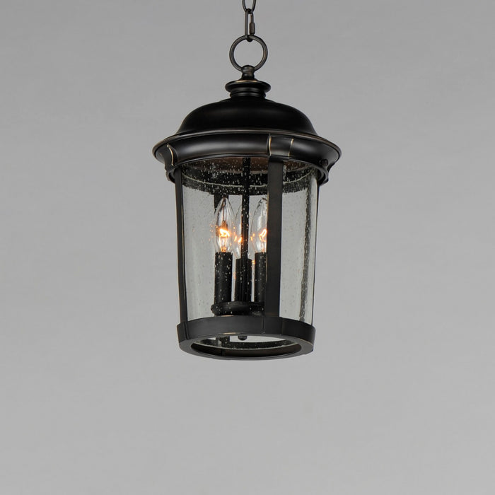 Maxim 3028CDBZ Three Light Outdoor Hanging Lantern, Bronze