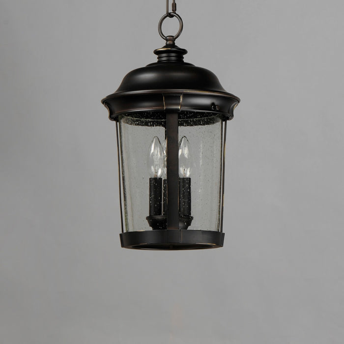 Maxim 3028CDBZ Three Light Outdoor Hanging Lantern, Bronze