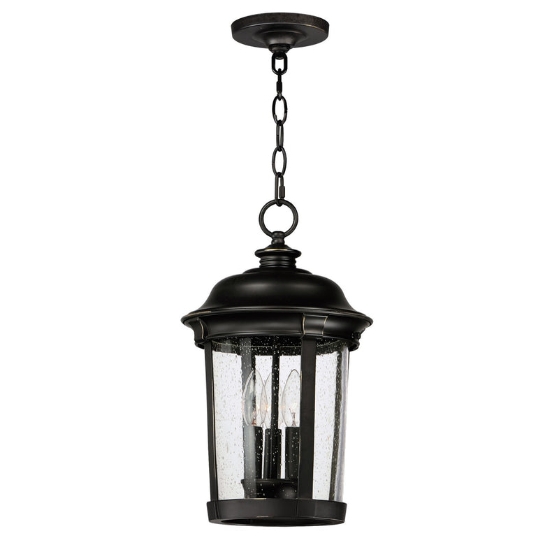Maxim 3028CDBZ Three Light Outdoor Hanging Lantern, Bronze