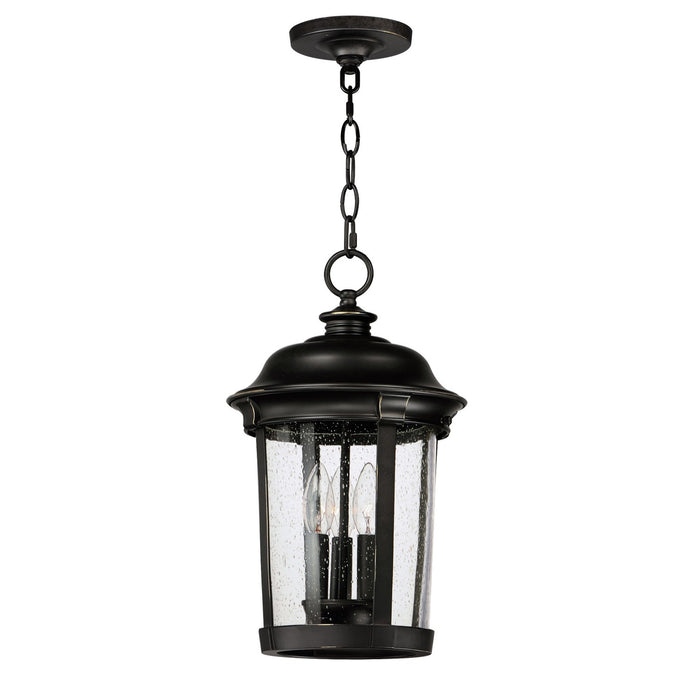 Maxim 3028CDBZ Three Light Outdoor Hanging Lantern, Bronze