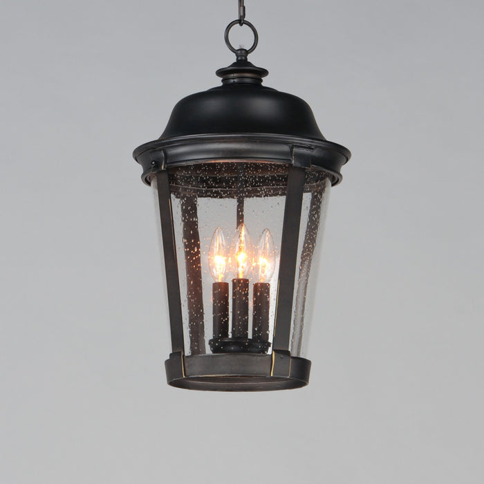 Maxim 3029CDBZ Three Light Outdoor Hanging Lantern, Bronze