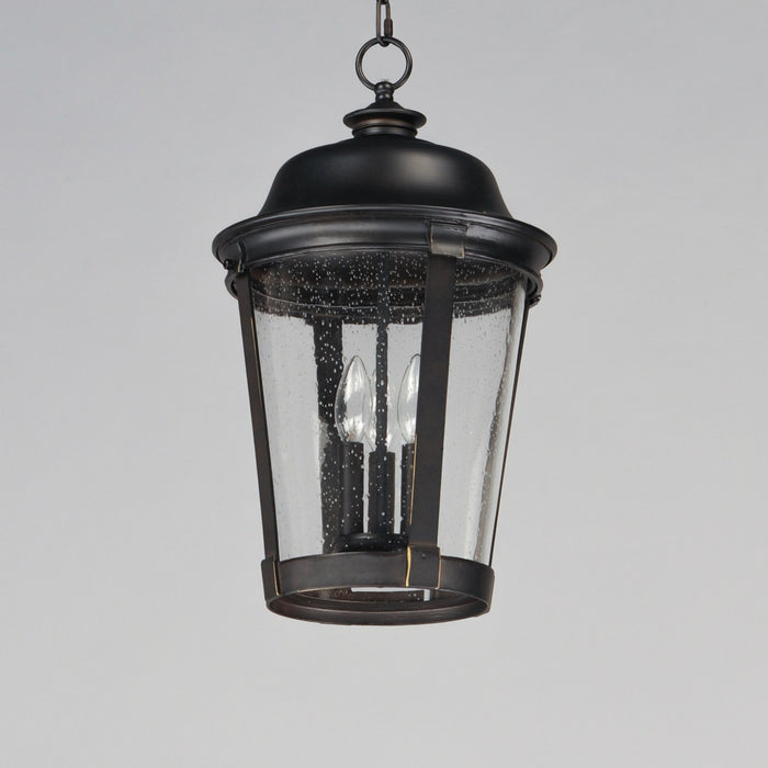 Maxim 3029CDBZ Three Light Outdoor Hanging Lantern, Bronze