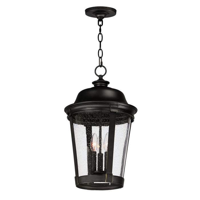 Maxim 3029CDBZ Three Light Outdoor Hanging Lantern, Bronze