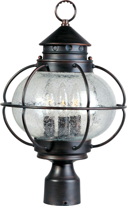 Maxim 30500CDOI Three Light Outdoor Pole/Post Lantern, Oil Rubbed Bronze