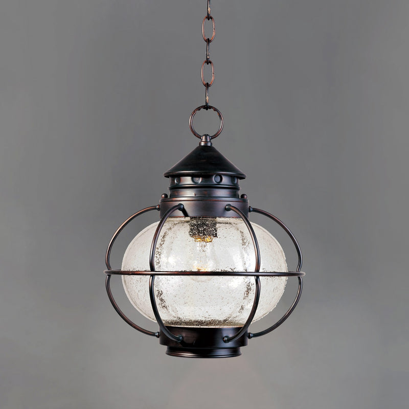 Maxim 30506CDOI One Light Outdoor Hanging Lantern, Oil Rubbed Bronze