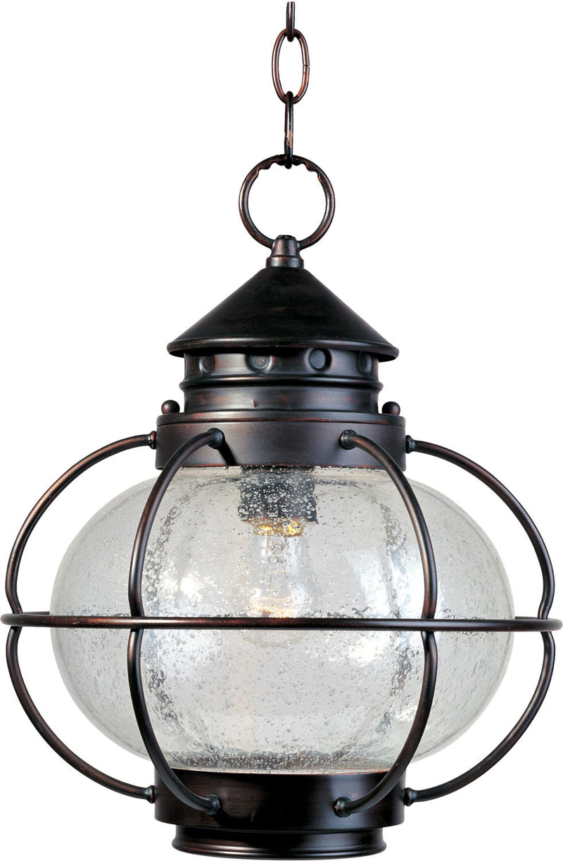 Maxim 30506CDOI One Light Outdoor Hanging Lantern, Oil Rubbed Bronze