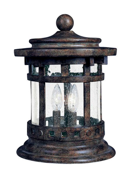 Maxim 3132CDSE Three Light Outdoor Deck Lantern, Sienna