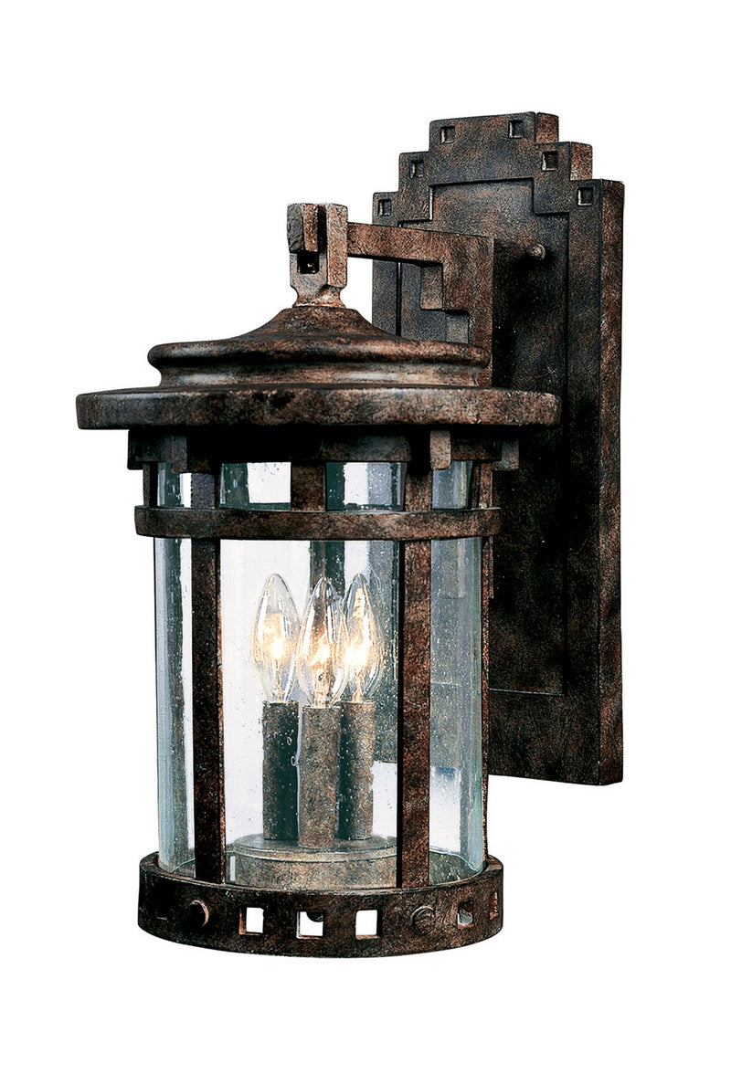 Maxim 3135CDSE Three Light Outdoor Wall Lantern, Sienna